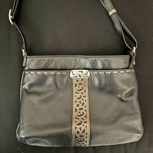 Vintage Brighton Retired Leather Crossbody Bag